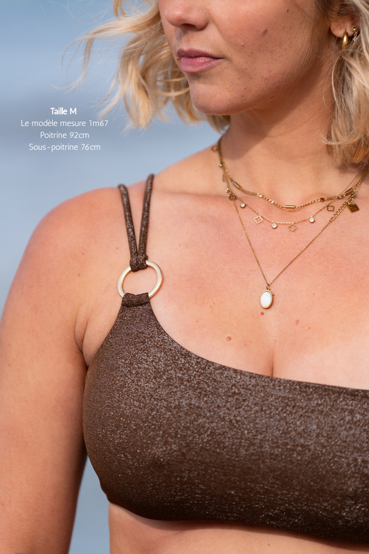 HAUT BANDEAU CHOCOLAT