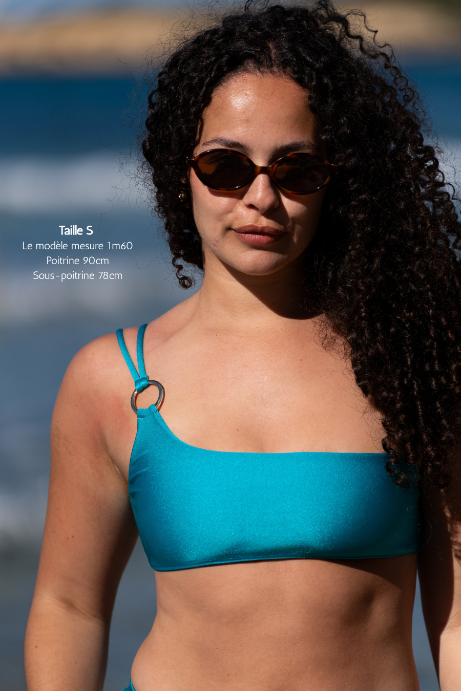 HAUT BANDEAU TURQUOISE