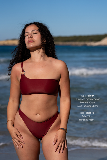Bas de bikini minimaliste - Bordeaux