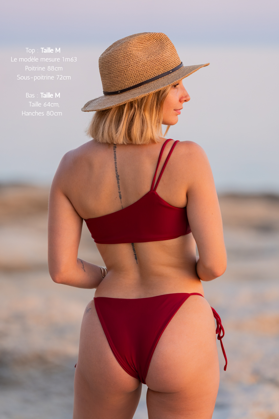HAUT BANDEAU BORDEAUX