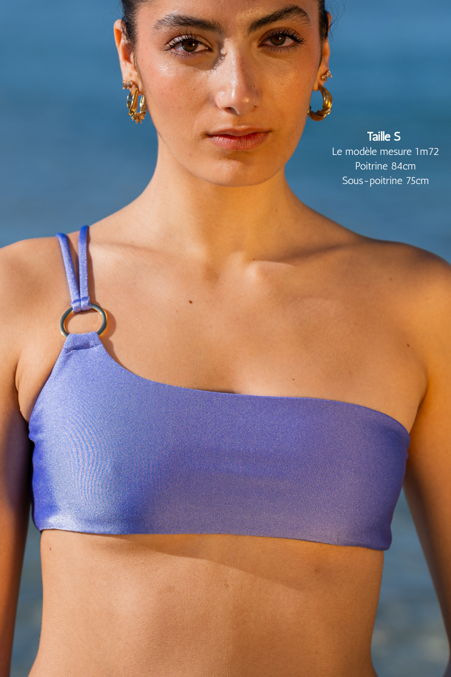 HAUT BANDEAU LILA